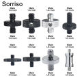 Adapter Mounting Inch M8M6/3 to 1 Crane Man Camera Screw Male Plug/41/485/8M4M5M10M12 Tripod Quick Release Plate for DSLR Ball Joint. 