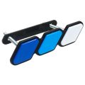 NAMUNY Car Under Seat Outlet Heater Floor Air Duct Vent Grille with Front Grille Badge Tri-Color Emblem Badge with Mounting. 
