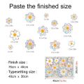 6/12 PCS Window Clings Double-Sided Window Stickers Daisy Pattern Shiny Glass Decals Static Cling Vinyl Anti Collision Sun Catchers Mirror Decoration. 