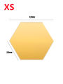 6/12PCs Hexagonal Diy 3D Mirror Wall Stickers Restaurant Aisle Floor Personality Decorative Mirror Paste Living Room Sticker. 