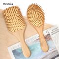 Wenefang Eco Bamboo Hair Brush Nature Wooden Anti-Static Detangle Brush Hair Portable Scalp Massage Comb Air Cushion Styling Tools for Women Men. 