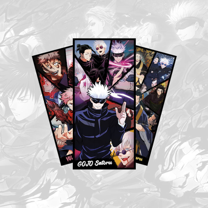 Jujutsu Kaisen Anime Series Gojo Satoru Sukuna Itadori Geto Suguru Megumi Nobara Set of 6 Poster