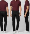 Men’s Organic Cotton Twill Chinos – 100% Pure Black Cotton Pants, Straight Fit, Comfortable, Breathable, Durable, Soft & Stylish Casual & Office Wear Trousers, Eco-Friendly, Lightweight, Trendy Everyday Pants for Men. 