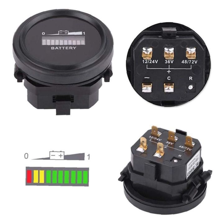 JINMY%202X%2012V/24V/36V/48V/72V%20LED%20Digital%20Battery%20Indicator%20Waterproof%20Meter%20Gauge%20Battery%20Indicator%20for%20Go-Lf%20Ca-Rt%20-%20Image%205