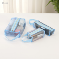 Zheng Woven lipstick storage bag line cosmetics group makeup bag portable travel New style type transparent black makeup bag small size large new mesh transparent. 