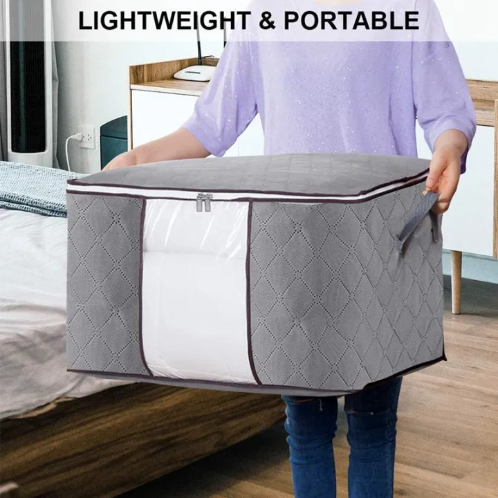 4PCS%20Large%20Capacity%20Clothes%20Storage%20Bag,Foldable%20Blanket%20Storage%20Organizers%20with%20Clear%20Window,for%20Comforters,Bedding%20-%20Image%205