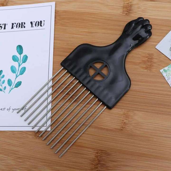 Steel%20Needle%20Comb%20Wide%20Tooth%20Combs%20Smooth%20Rake%20Slick%20Brush%20Long%20Thick%20Tangled%20Hair%20Adults%20Kids%20Salon%20Professional%20Barber%20-%20Image%204