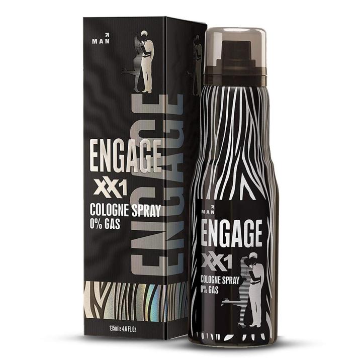 Engage XX1 Cologne No Gas Perfume for Men, Citrus and Spicy Fragrance Scent, Skin Friendly Perfume for Men Long Lasting Smell, 135ml