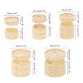 Natural Handmade Wide Application Dumpling Steamers Vegetable Snack Bamboo Steamer Souvenir Basket. 