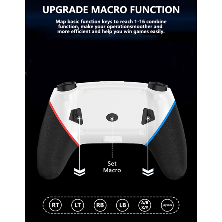 For%20Android%20PC%20360%20Steam%20TV%20Box%20Switch%20Wireless%20Bluetooth%20Multifunction%20Convenient%20Practical%20Gamepad,%20Black%20-%20Image%205