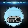 (GGBR) Motorcycle Audio Sound System Stereo Speaker Waterproof Motorbike Scooter FM Radio Bluetooth USB TF MP3 Music Player Kit. 