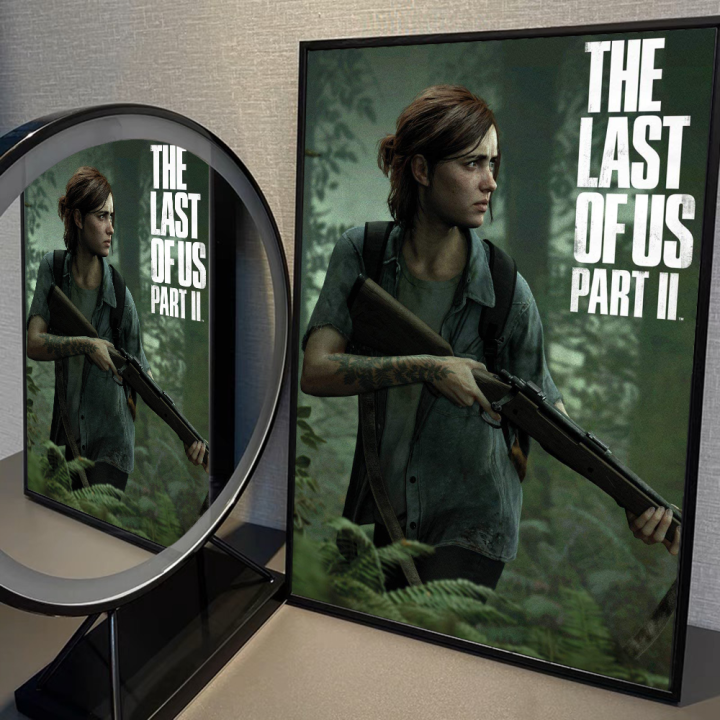 The Last of Us Part 1 2 Whitepaper Poster Waterproof Paper Sticker Coffee House Bar Aesthetic Art Wall Painting