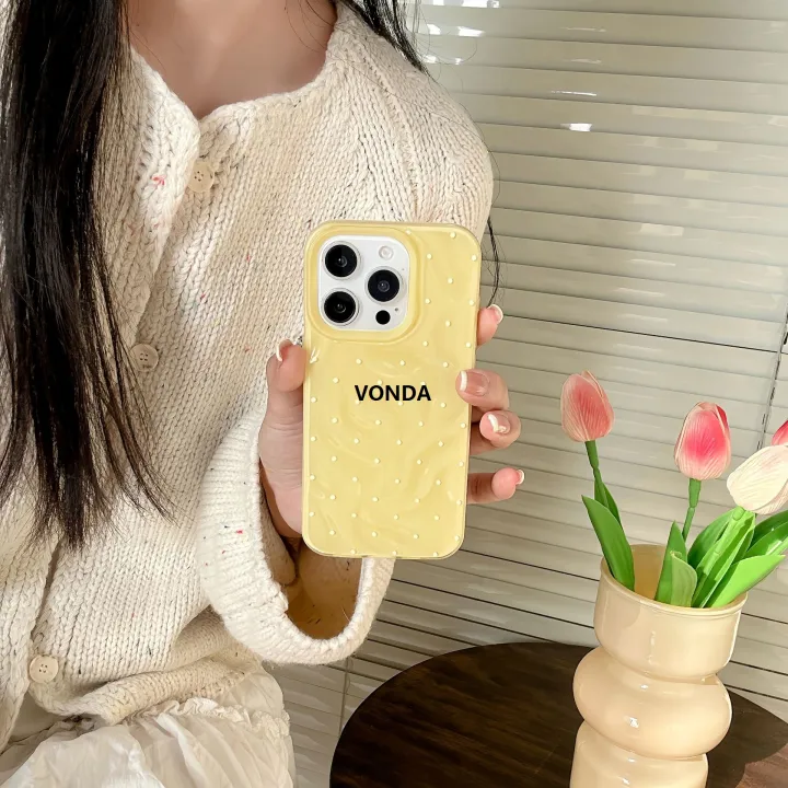 VONDA%20Aesthetic%20Cute%20Pink%20Polka%20Dot%20Clear%20Phone%20Case%20For%20iPhone%2016%2015%2014%2013%20Pro%20Max%20Korean%20Lovely%20Shockproof%20Phone%20Cover%20For%20Girl%20Gift%20Luxury%20-%20Image%207