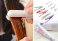 Portable Ceramic Hair Straightener with Auto Shut-Off & Heat-Resistant Coating, Mini Hair Styling Tool with Locking Temperature Control and Travel Storage Case. 