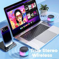 Mini Portable Bluetooth Speakers Wireless With Multicolour Lights, Stereo Pairing Desktop & Portable Wireless Speaker CF8. 