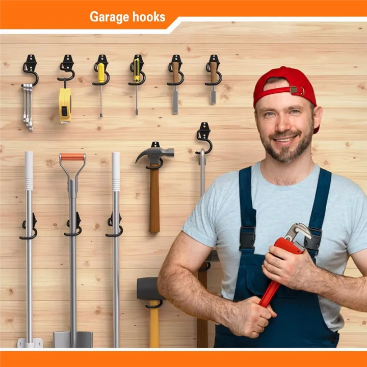 JAERBEE%206%20Pack%20Metal%20Garage%20Hooks,%20Heavy%20Duty%20S%20Hooks%20Tool%20Hangers%20for%20Garage%20Wall,%20Shed,%20Garden%20Storage%20Organizer%20-%20Image%204