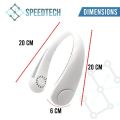 Portable Vaneless Hanging USB Rechargeable Neck Fan Coolfan. 