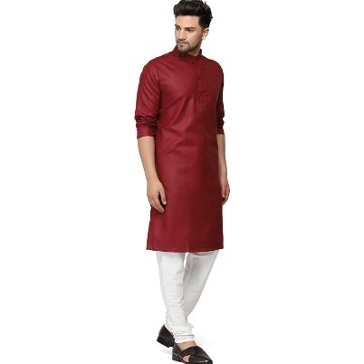 Maroon%20Solid%20Kurta%20Pajama%20Set%20For%20Men%20-%20Maroon%20%7C%20Fashion%20%7C%20Kurtha%20For%20Men%20%7C%20Pajamas%20Set%20For%20Men%20%7C%20Men'S%20Wear%20-%20Image%2010