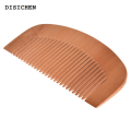 DISICHEN Fashion 1pc Pocket Comb Natural Peach Wood Small Comb Anti-static Beard Head Massage Hair Comb Brush for Travel Easy To Carry. 