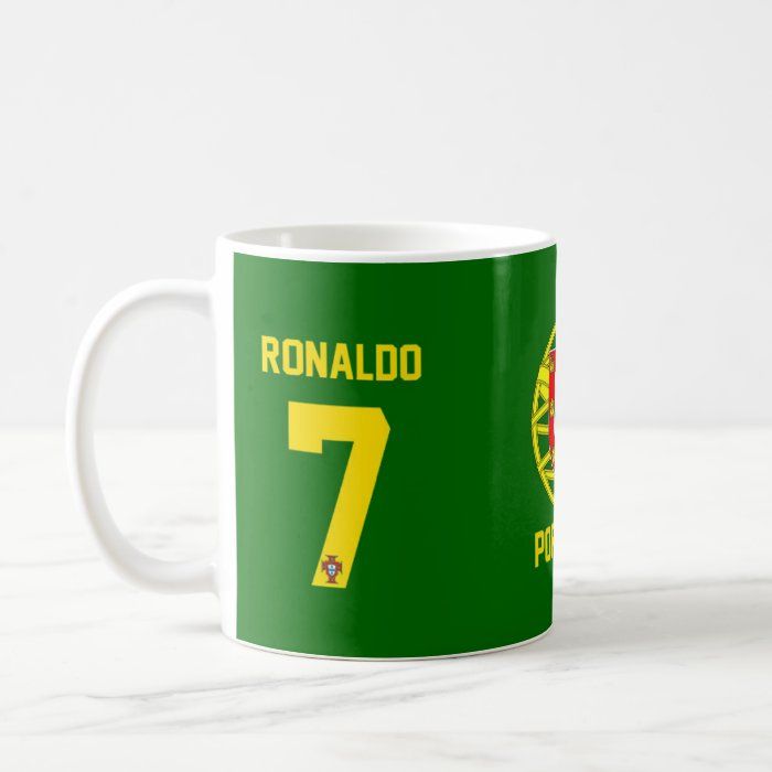 Premium Quality Portugal Ronaldo Name & Number Printed Ceramic Mug (350 ml) - World Cup 2022 Special By Mega Shop Nepal