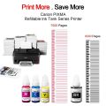 Canon Compatible Refill Ink  Full Set ( BK, C, M, Y) For PIXMA G-series  Inkjet Printer, 135 ml Black Ink & 70ML Color. 