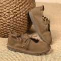 Artmu Original Flats Women Lace Up Genuine Leather Spring Summer Soft Comfort Elegant Shoes for Ladies Zapatos. 
