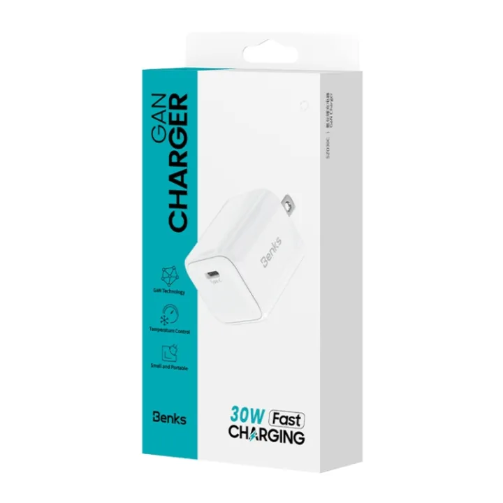 BENKS%20USB%20C%2030W%20Charger%20Power%20Adapter%20Type-C%20Port%20GaN%20Fast%20Charger%20-%20Image%207