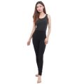 Women's Solid Inner Fleece Leggings Comfortable Fit Elastic Waist Soft Fleece Lined Trousers. 