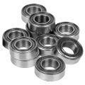 Kqueebee 10Pcs Miniature Rubber Sealed Metal Shielded Metric Radial Ball Bearing, MR126 ZZ 6 x 12 x 4MM & 10Pcs 692 ZZ 2X6X3MM. 
