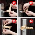 Silicone Stretchable Door Knob Handle Cover Mat Thicken Anti-collision Multicolor. 