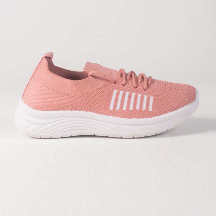 Peach%20Color%20Flynite%20Ladies%20Shoes%20White%20Soul%20With%20Lace%20for%20Women%20-%20Image%203