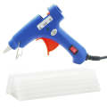 Hot Melt Glue Gun with 10pcs Glue Sticks 20-watt Blue. 