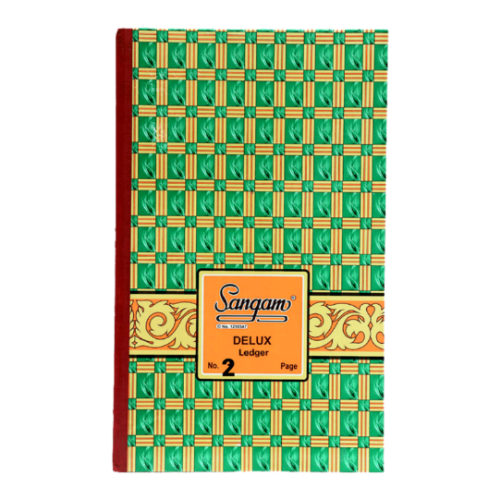 Sangam Ledger Register Delux - F/s (Full Size) For Accounting-  No. 2 (Page 118)
