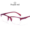 Ultralight Square Half Frame Reading Glasses Presbyopic Glasses Men Women +0.25 0.5 0.75 1 1.25 1.5 1.75 2 2.25 2.5 2.75 3 3.25. 