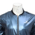 Ice Blue Color Front Zipper Jacket For Men. 