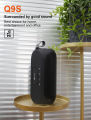 Kisonli Q9S 16W Portable BT Speaker | Wireless Speaker |  High Bass | Phone Bracket | 5 Hours Playtime | Splash-Proof | USB/AUX/TF/FM Support. 