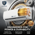 German Tech 1 Ton Smart Inverter AC GT | 1Ton Inverter AC| Hot and Cold Air Conditioner for Room Office |German Technology | 5 Star Energy Saving | 100% Copper Pipe | Golden Fin Protection | 5 Years Compressor Warranty | Smart Wifi AC| Nova Hub. 