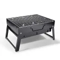 Chrome Plated Portable Outdoor Steel Collapsible Barbeque Grill. 
