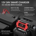 FOXSUR Automatic Battery Chargers 12V/10A 24V/5A Intelligent Pulse Repairing Charge Device. 