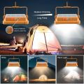 100W Portable Solar Flood Light 10000LM with 12500mAh Battery, USB Rechargeable LED Work Lamp, 5 Lighting Modes, Waterproof IP66 for Construction, Camping & Emergency Use. 