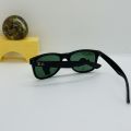 Matte Black Frame Green B2 Diamond Hard Wayfarer Sunglasses For Men. 