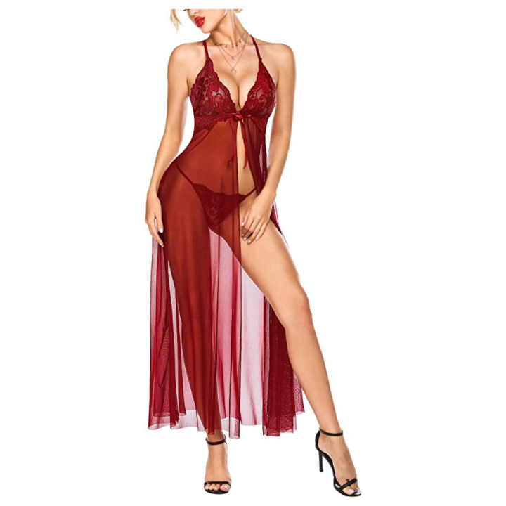 Fancyra%20Elegant%20Lace%20Lingerie%20Set%20with%20High%20Split%20Maxi%20Dress%20and%20G%20String%20Panty,%20Free%20Size%20Wine%20Red%20-%20Image%205