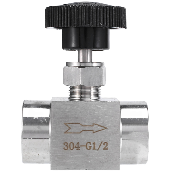 1/2 Inch Equal Female Thread 304 Stainless Steel Flow Control Shut Off Needle Valve