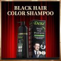 Dexe Hair Dye Shampoo 13.5 Fl Oz, Semi-Permanent Black Hair Dye, Hair Color Shampoo, Black Hair Shampoo For Men & Women, Mild Plant Formula Black Hair Dye Shampoo, 100% Gray Coverage (black). 