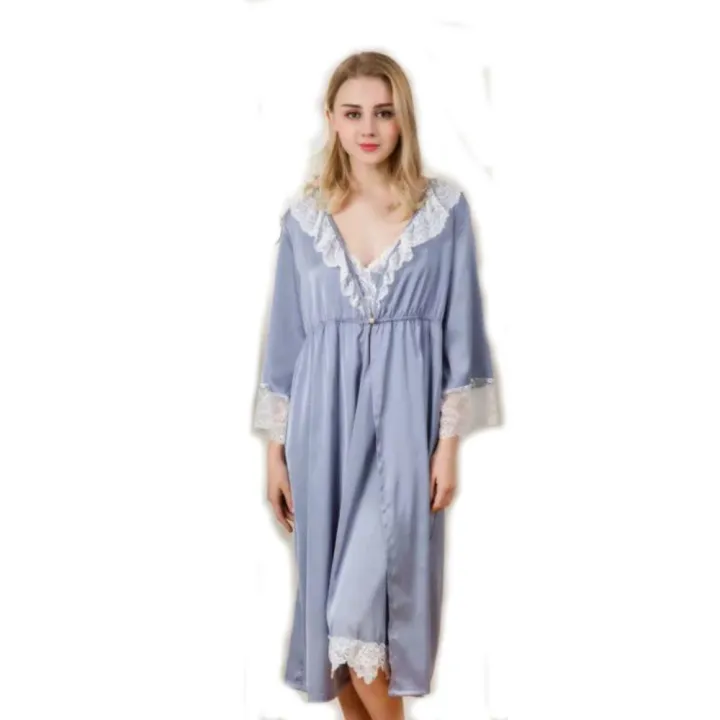 Silk%20Embroidery%20Full%20Sleevees%20Night%20Dress%20With%20Robe%20For%20Women%20-%20Ns21962000455%20-%20Image%202