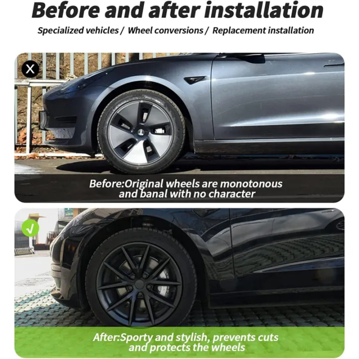 For%20Model%203%20Wheel%20Cover%20Style%20Wheel%2018%20Inch%20Hub%20Cap%20Trim%20Car%20Accessories%20-%20Matte%20Black%20-%20Image%204
