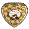 Heart Shape Gift Box With Milk Ball Compound Chocolate 16 Pcs Set. 