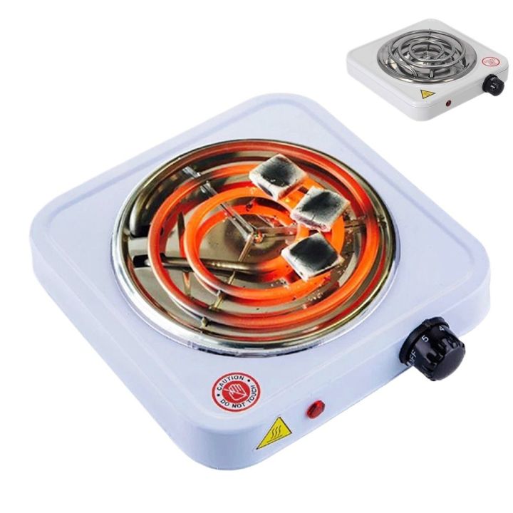 Electric Stove, 1000W Household Electric Single Burner Cooktop, Portable Hot Plate Cooktop, Alloy Coil Burner for Coffee Tea Home Office(US standard 110V)