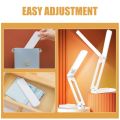 High Quality Foldable Desktop Lamp Rechargeable Portable Reading Lamp Lightweight Adjustable Light Eye Protection Lamp. 