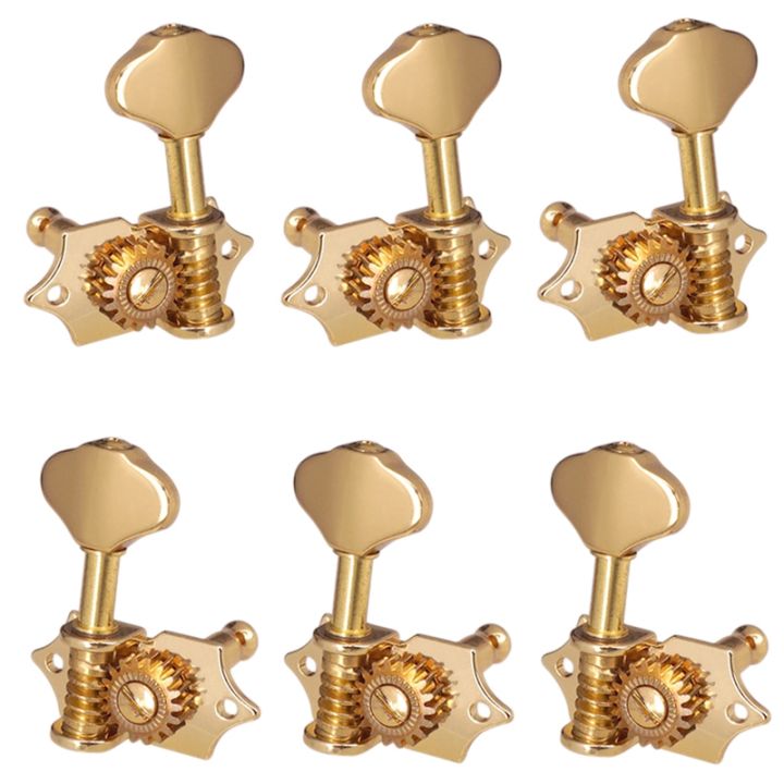 3L3R 6Pcs 1:18 Guitar String Tuning Pegs Tuner Machine Heads Knobs Tuning Keys for Acoustic or Electric Guitar